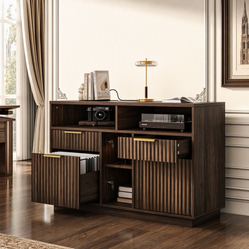 4 Drawer File Cabinet, Fluted  - Commercial Printer recension och pris
