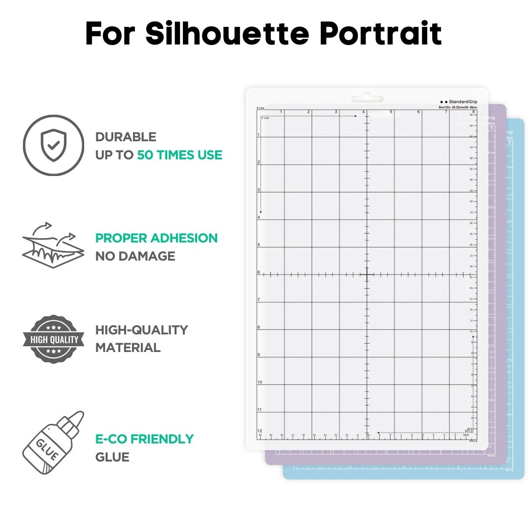 8X12in Cutting Mat for Silhoue - Plotter Cutting Mat recension och pris